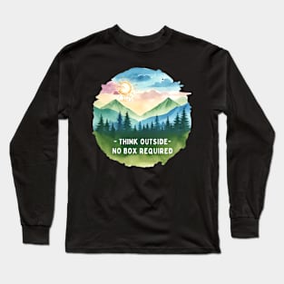 Think Outside-No Box Required Long Sleeve T-Shirt